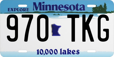 MN license plate 970TKG