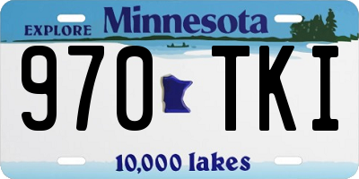 MN license plate 970TKI