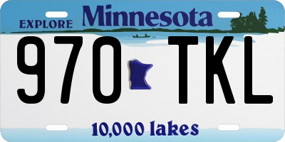 MN license plate 970TKL
