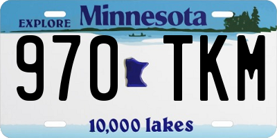 MN license plate 970TKM