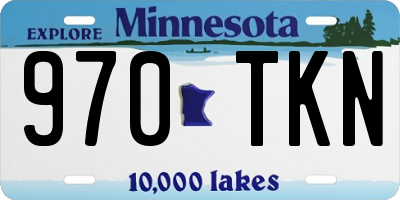 MN license plate 970TKN