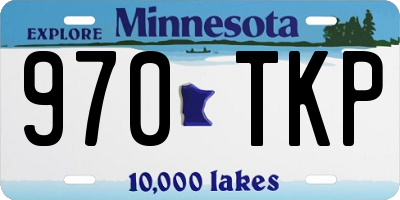 MN license plate 970TKP