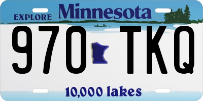 MN license plate 970TKQ