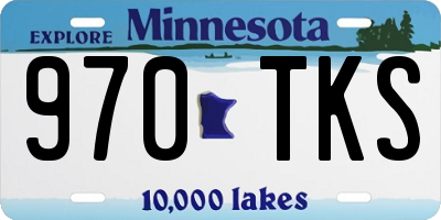 MN license plate 970TKS