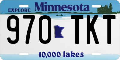 MN license plate 970TKT