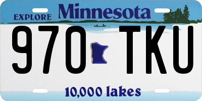MN license plate 970TKU