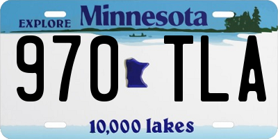 MN license plate 970TLA