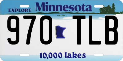 MN license plate 970TLB