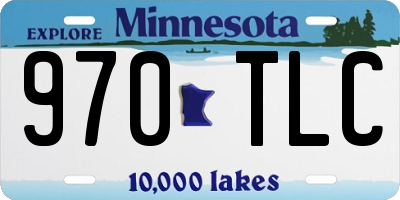 MN license plate 970TLC