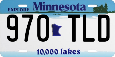 MN license plate 970TLD