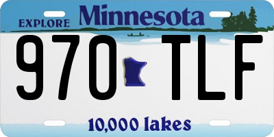 MN license plate 970TLF