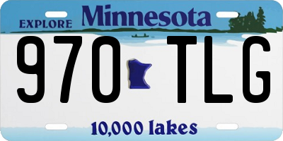 MN license plate 970TLG