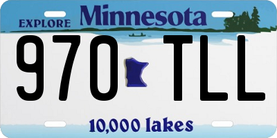 MN license plate 970TLL