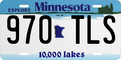 MN license plate 970TLS