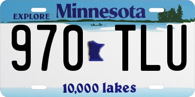MN license plate 970TLU