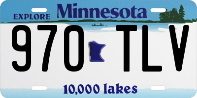 MN license plate 970TLV