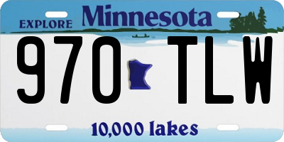 MN license plate 970TLW