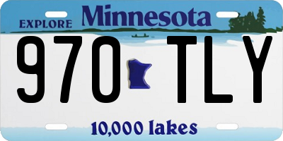 MN license plate 970TLY