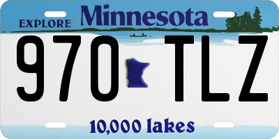 MN license plate 970TLZ