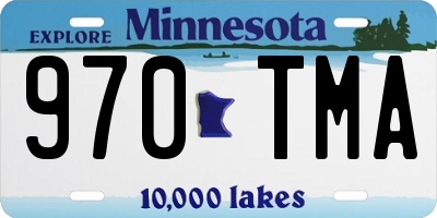 MN license plate 970TMA