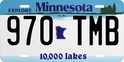 MN license plate 970TMB