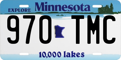 MN license plate 970TMC