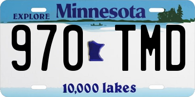 MN license plate 970TMD