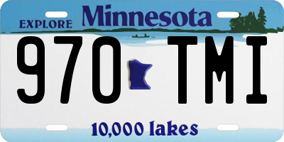 MN license plate 970TMI