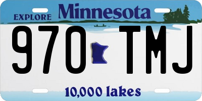 MN license plate 970TMJ