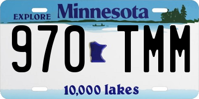 MN license plate 970TMM