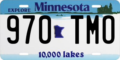 MN license plate 970TMO