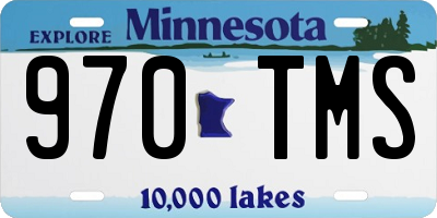MN license plate 970TMS