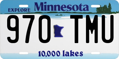 MN license plate 970TMU