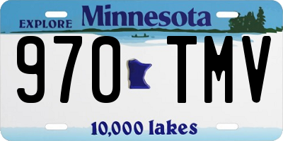 MN license plate 970TMV