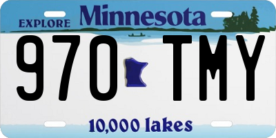 MN license plate 970TMY