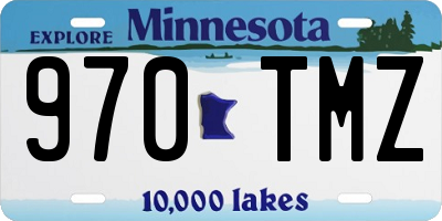 MN license plate 970TMZ