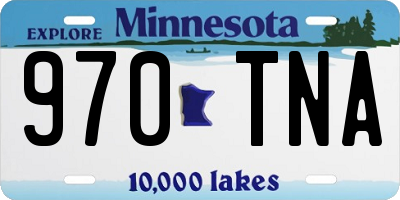 MN license plate 970TNA