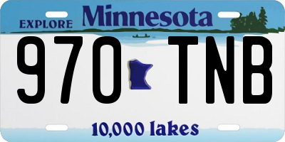 MN license plate 970TNB