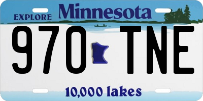 MN license plate 970TNE