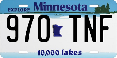 MN license plate 970TNF