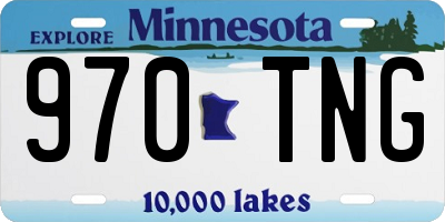 MN license plate 970TNG