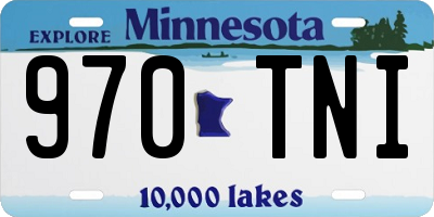 MN license plate 970TNI