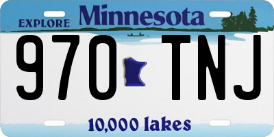 MN license plate 970TNJ
