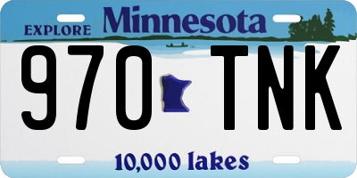 MN license plate 970TNK