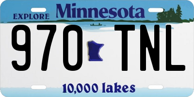 MN license plate 970TNL