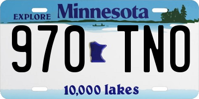 MN license plate 970TNO