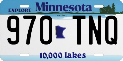 MN license plate 970TNQ