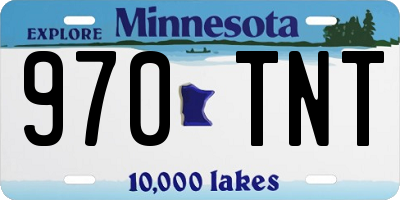 MN license plate 970TNT