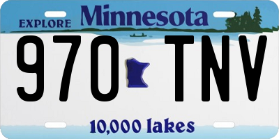 MN license plate 970TNV