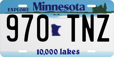 MN license plate 970TNZ